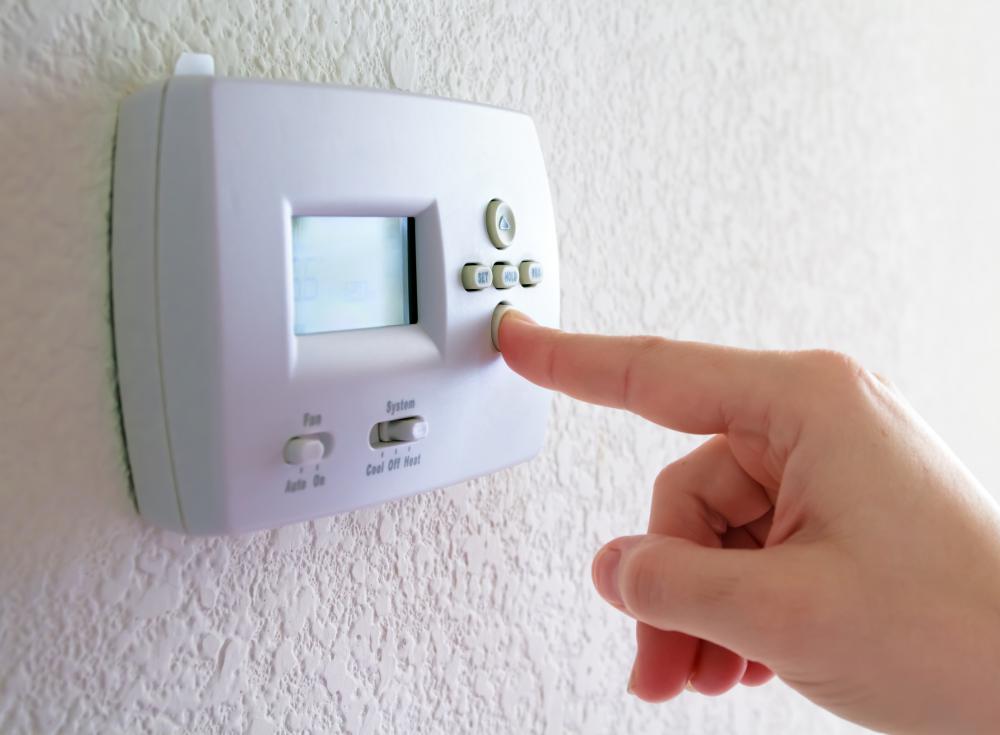 A thermostat is present in most homes to allow the owner to dictate the temperature in the house.