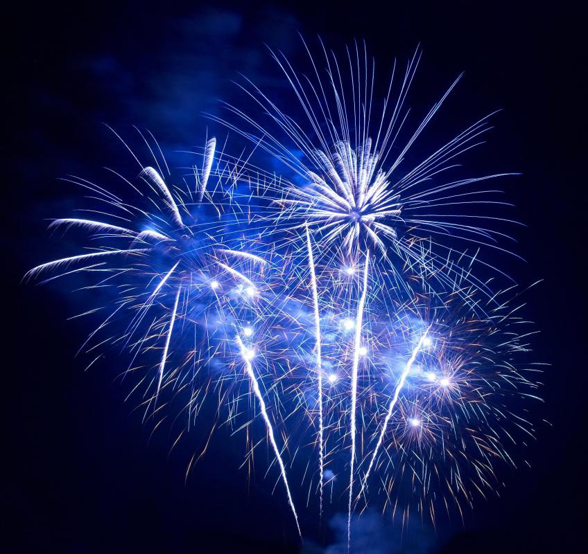 Fireworks containing potassium.