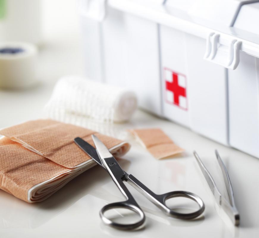 A lifeguard chair should have a stocked first aid kit attached or nearby.