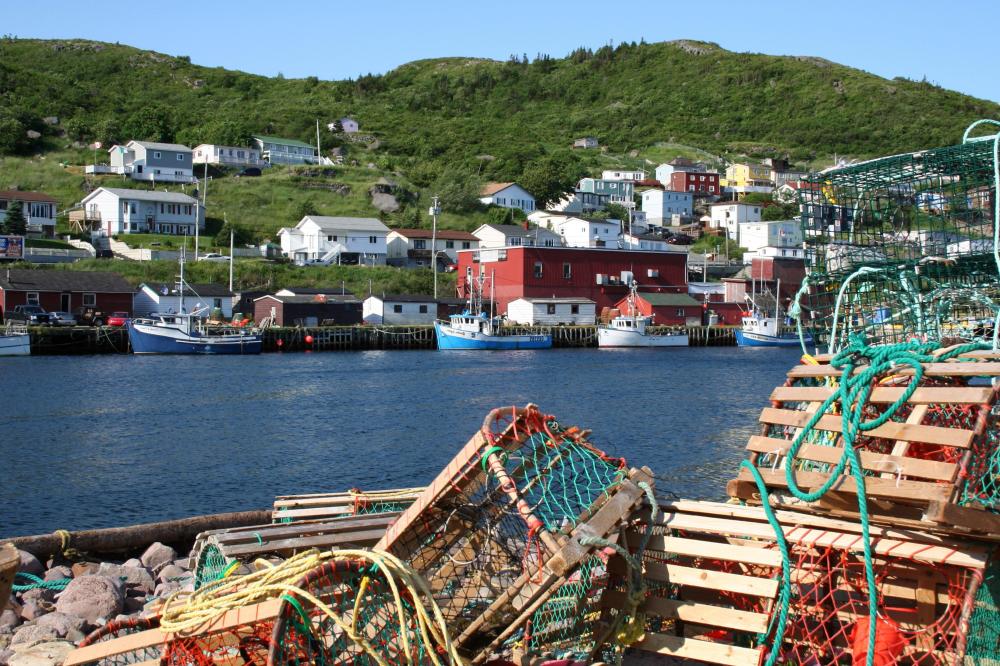 Lobster buoys allow fishermen to find lobster traps in the ocean.