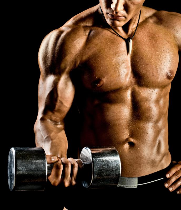 Dumbbell curls are a popular exercise for building up the biceps.