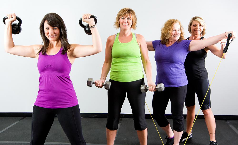 For a hard set, women should aim for eight to 10 reps, possibly less.