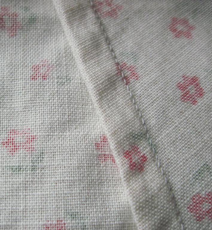 A french seam has the raw edges of the fabric tucked in and leaves a clean edge.