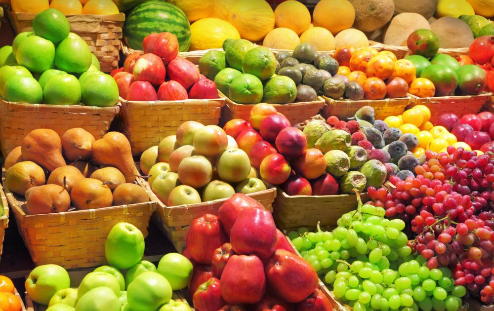 Many of the fruits and vegetables found in the produce section of a grocery store comes from other countries.