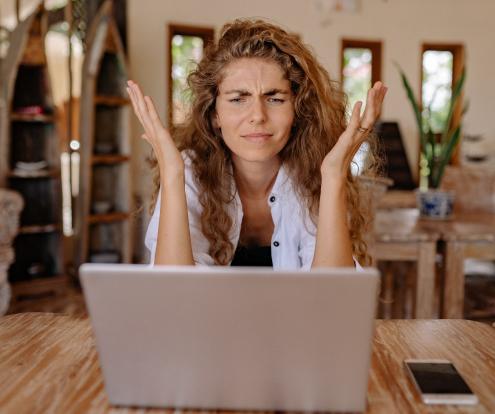PEBKAC ("Problem Exists Between Keyboard and Chair") is an acronym used by IT support employees to refer to user error.