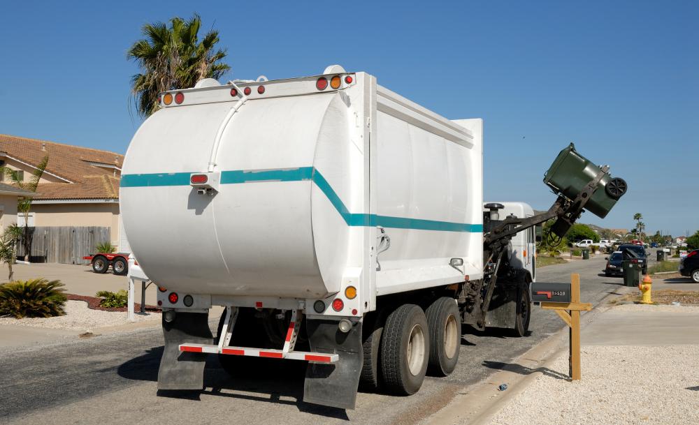 Garbage truck lifts are often powered by hydraulic oil.