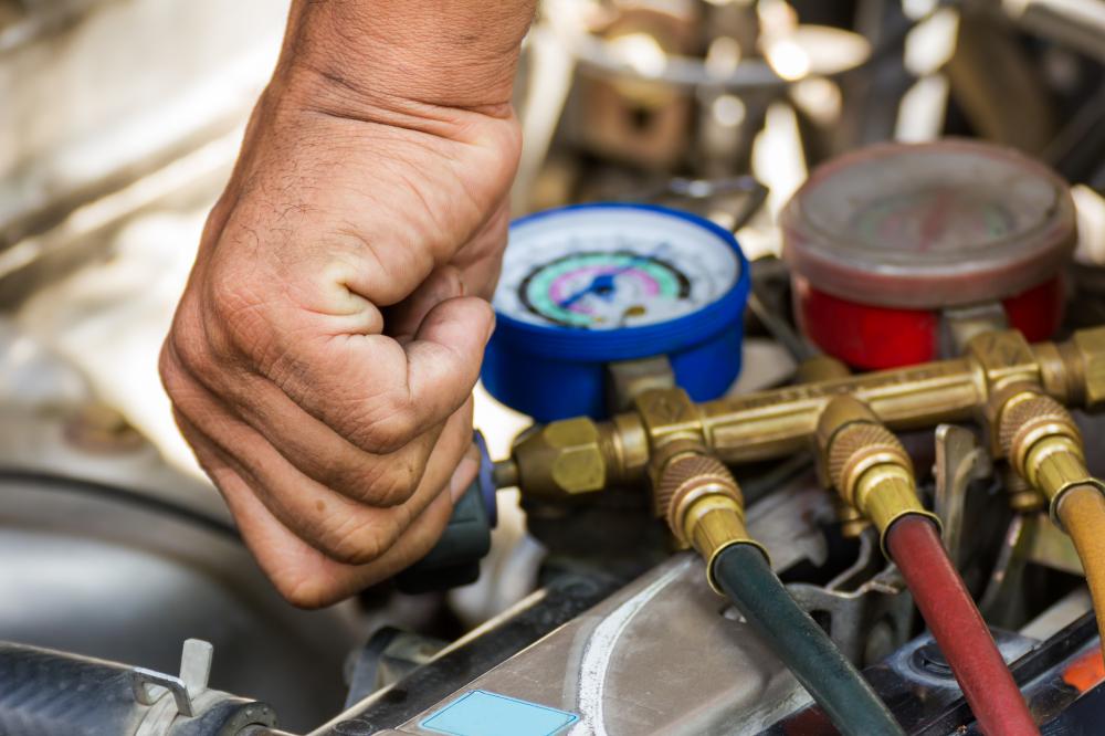 Licensed, certified technicians only work with refrigerant gas.