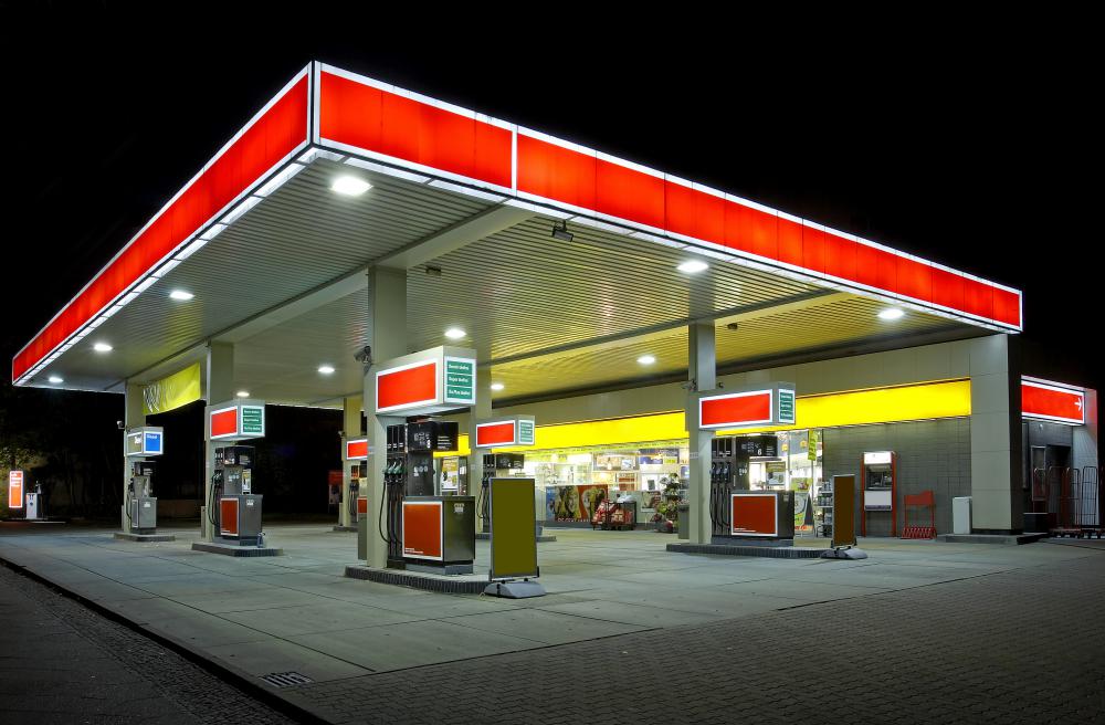 Gas station.