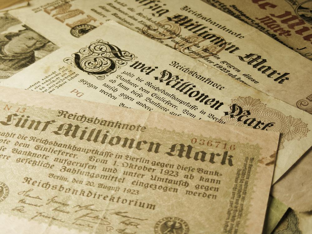 The German government decided to pay WWI reparations by simply printing banknotes.