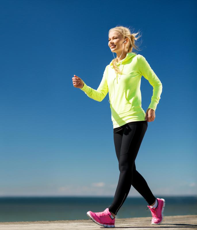 Going for a walk may help reduce muscle tension.