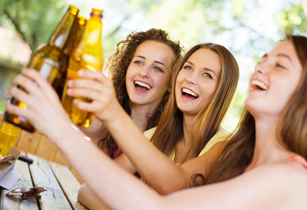 Some people only drink when socializing with friends.
