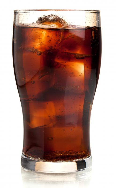 Soda can cause vomit to appear brown.