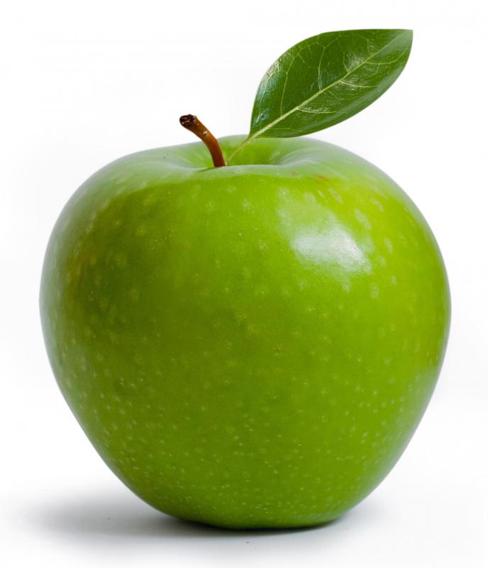 Apples are rich in flavonoids.