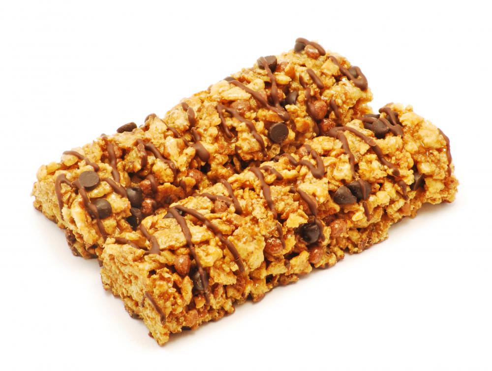 Non-perishable foods, like granola bars, should be set aside for emergencies.