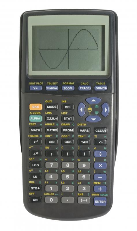 A graphing calculator.
