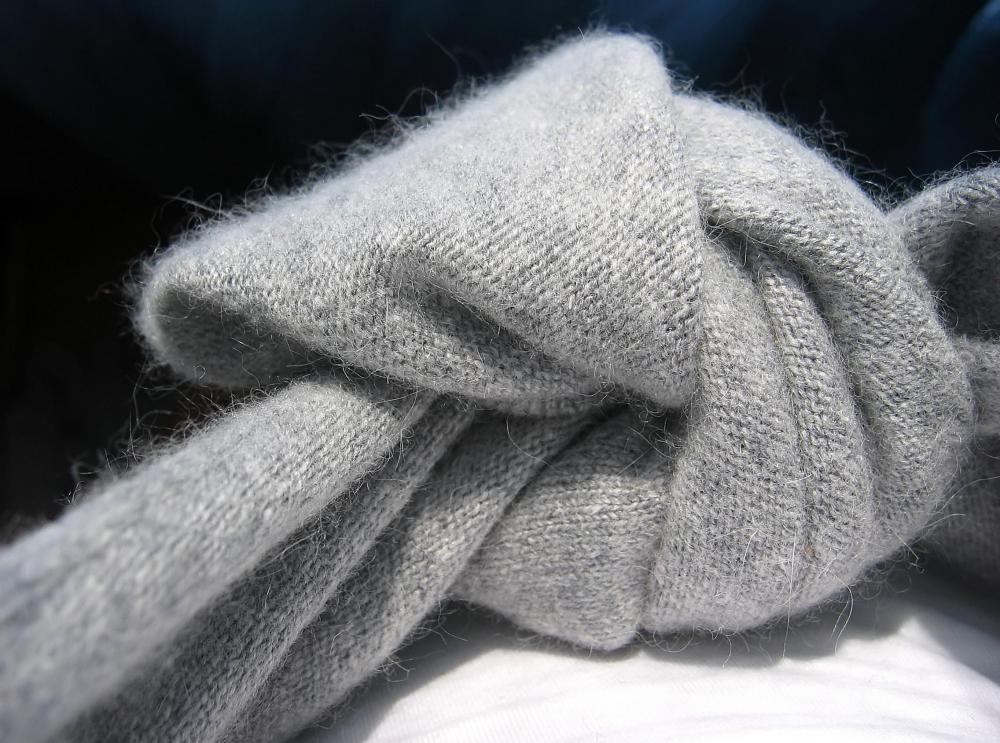 Angora, like other fuzzy fabrics, is particularly prone to pilling.
