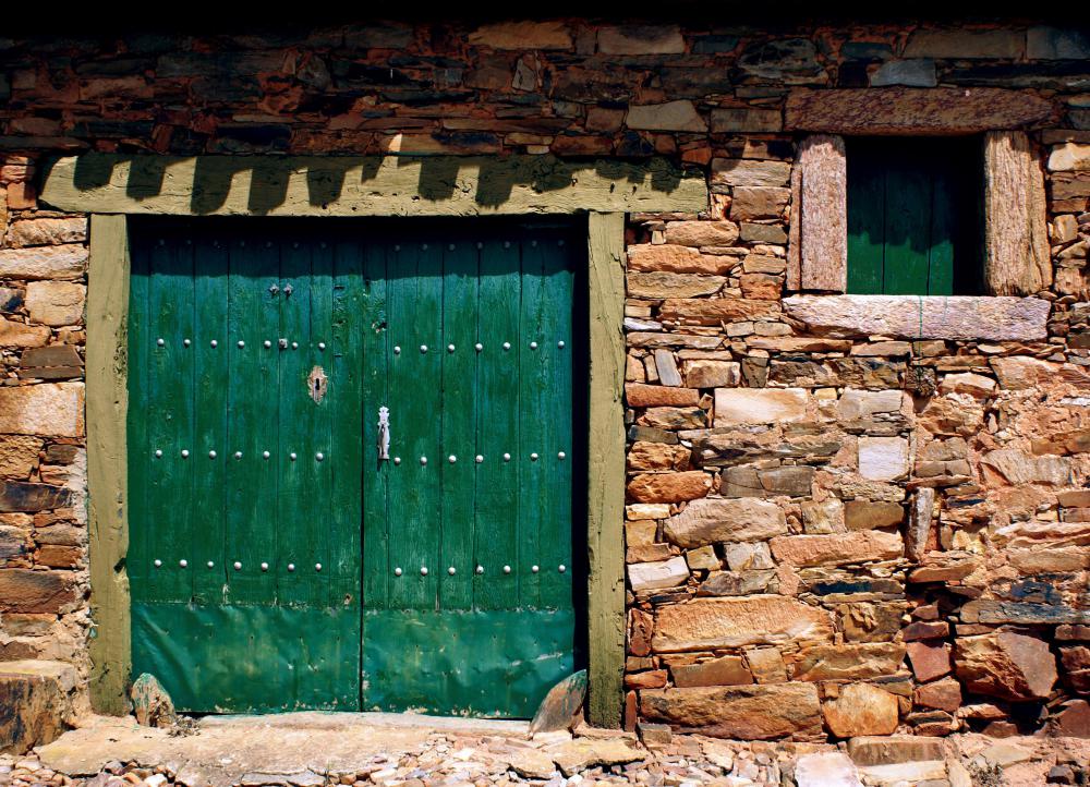 Post and lintel construction can often be seen supporting a doorway.