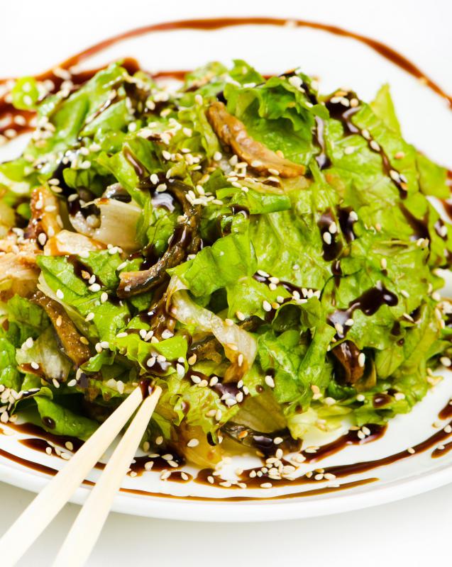 Spirulina may be used on salads.