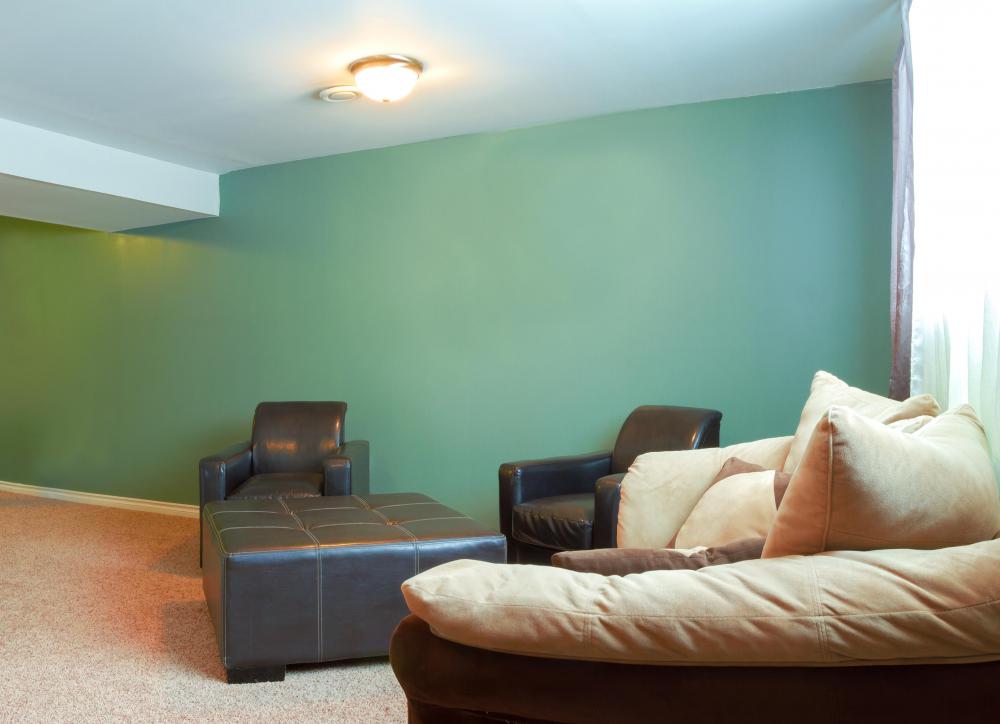 Styrene-butadiene rubber may be used to coat the walls and floors of rooms that are prone to experiencing dampness.