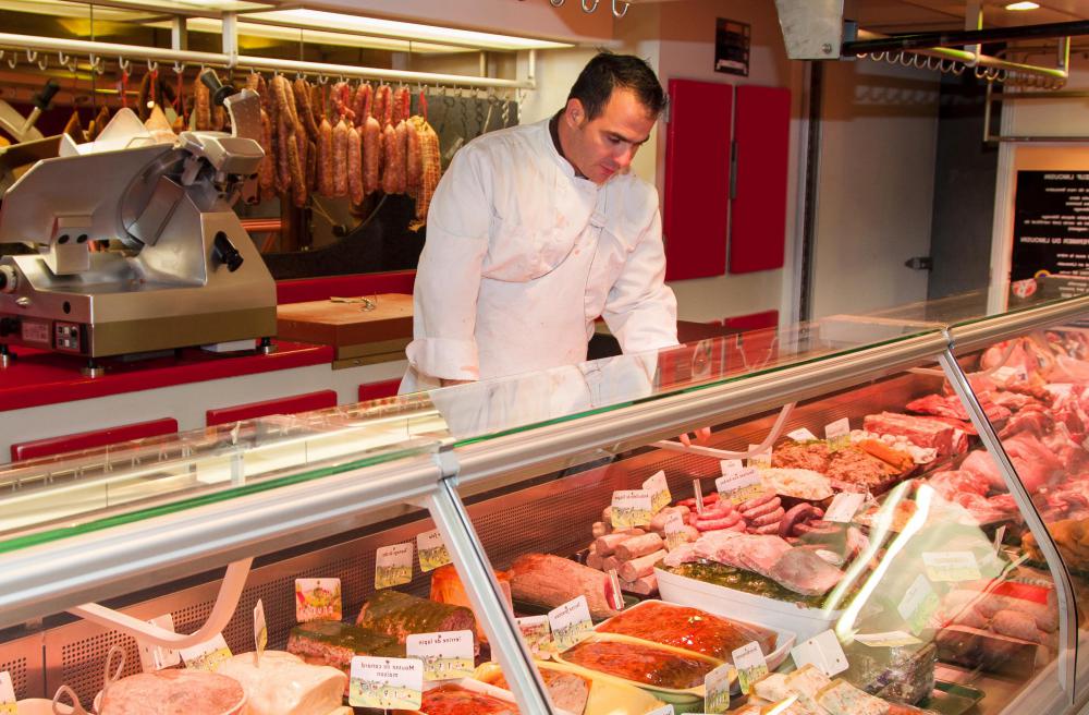 Mom and pop grocery stores might have a local butcher.
