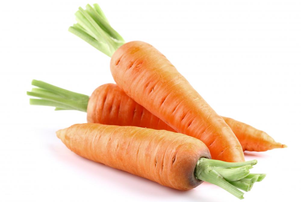 Beta carotene is what gives carrots their orange color.
