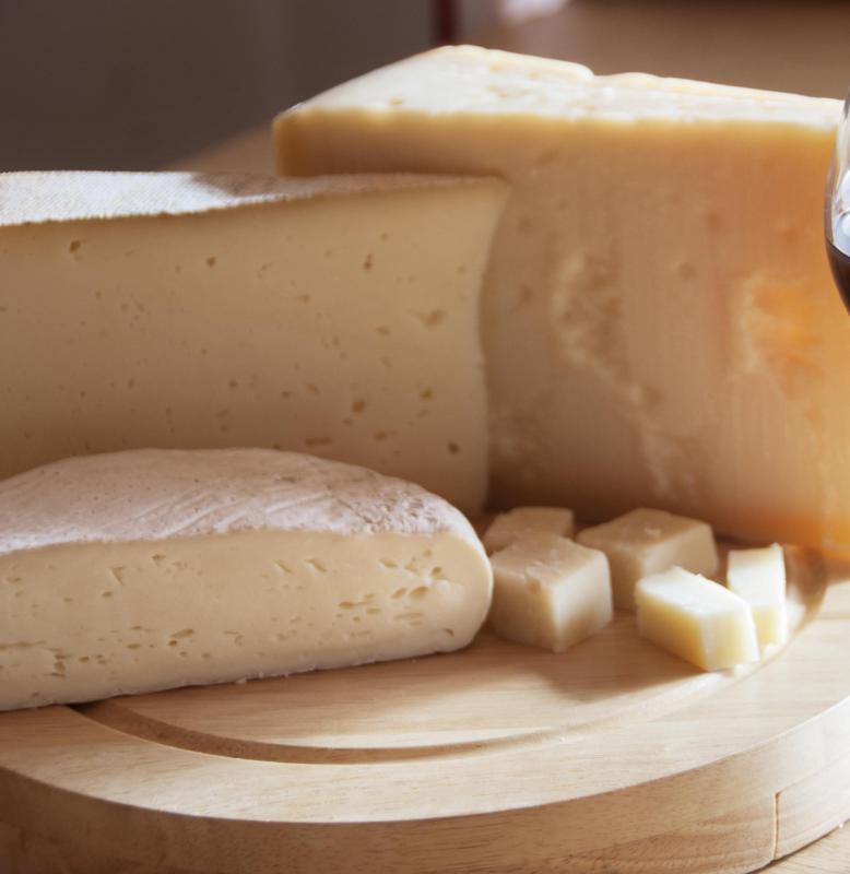 Some of the most famous cheeses of Europe come from cows, goats, and sheep which graze in the Alps.