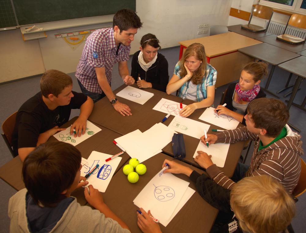 Some school districts encourage discussion and collaboration in suspension classes.