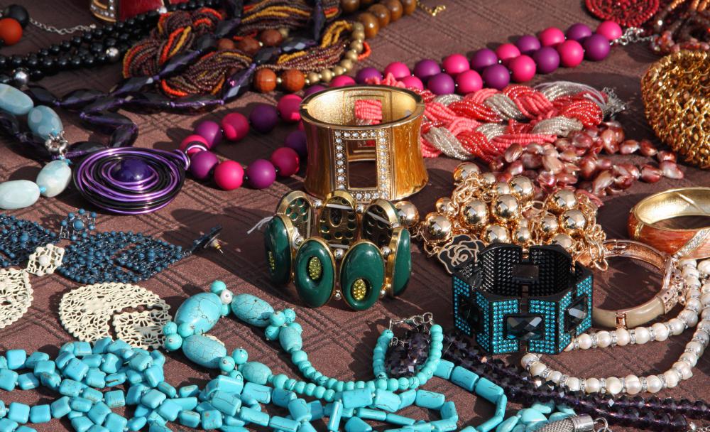 Bakelite may be used for vintage jewelry.