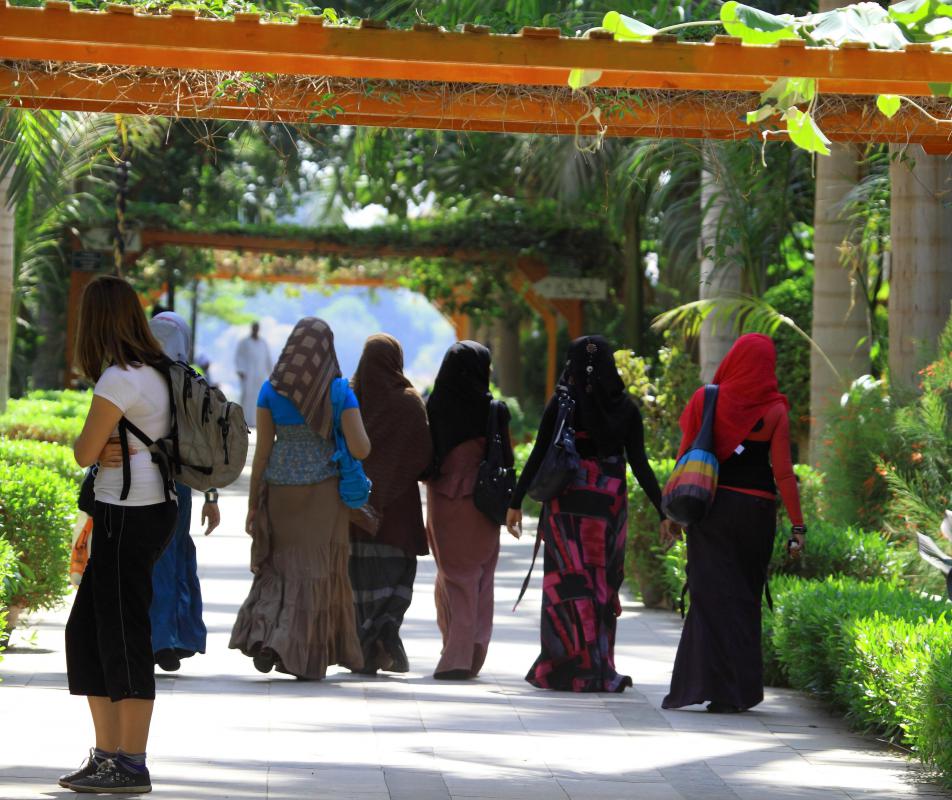 A jilbab is often floor length.
