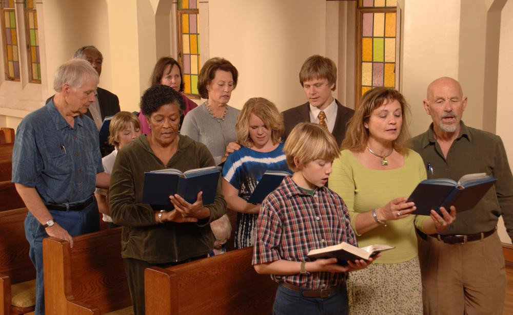 Both organs and pianos are used to lead church congregations in the singing of hymns and other worship songs.