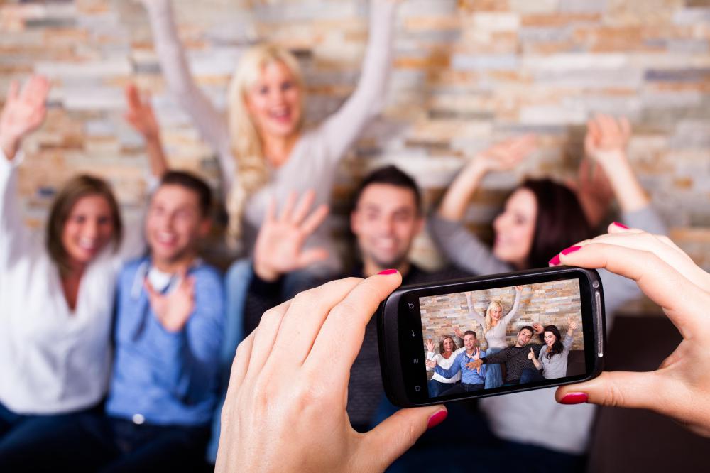Launch parties typically celebrate the release of new technologies, such as a new phone.