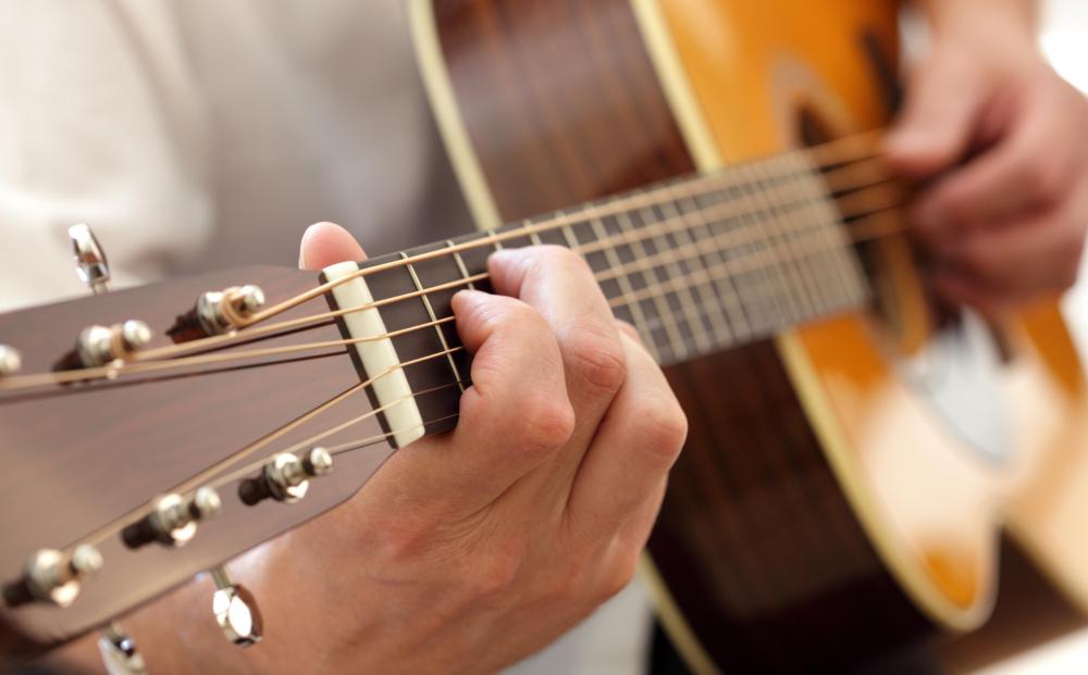Occasionally heavy metal music will feature acoustic guitars for effect.