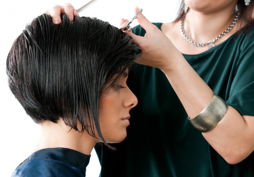 Someone wishing to dye their black hair blonde should probably visit a professional stylist.