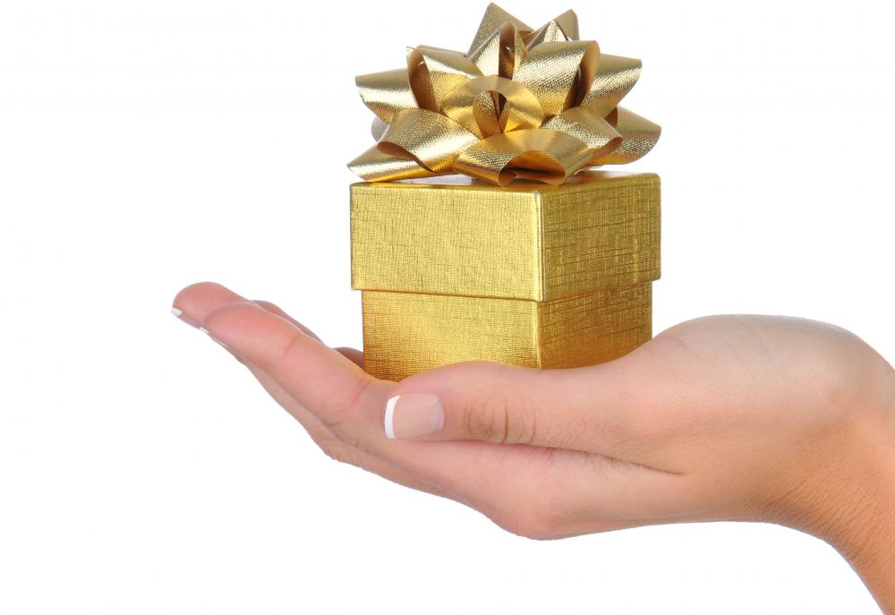 A hostess gift is given to the host of an event by guests.