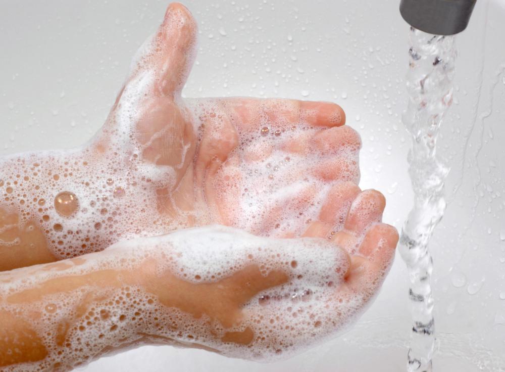 Women whose hands are often in contact with soapy water may experience green nails.