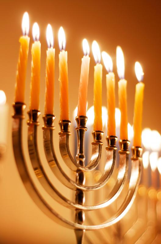 Nine-branch menorahs are traditionally used only for Hanukkah.