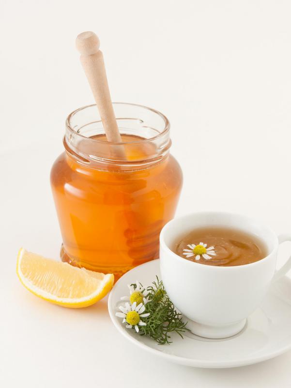 A cup of herbal tea with honey and lemon will ease congestion symptoms.