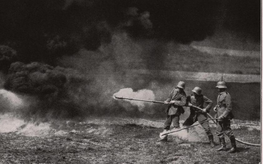 Though its exact composition is unknown, Greek fire may have been used in the same manner as a modern flamethrower.
