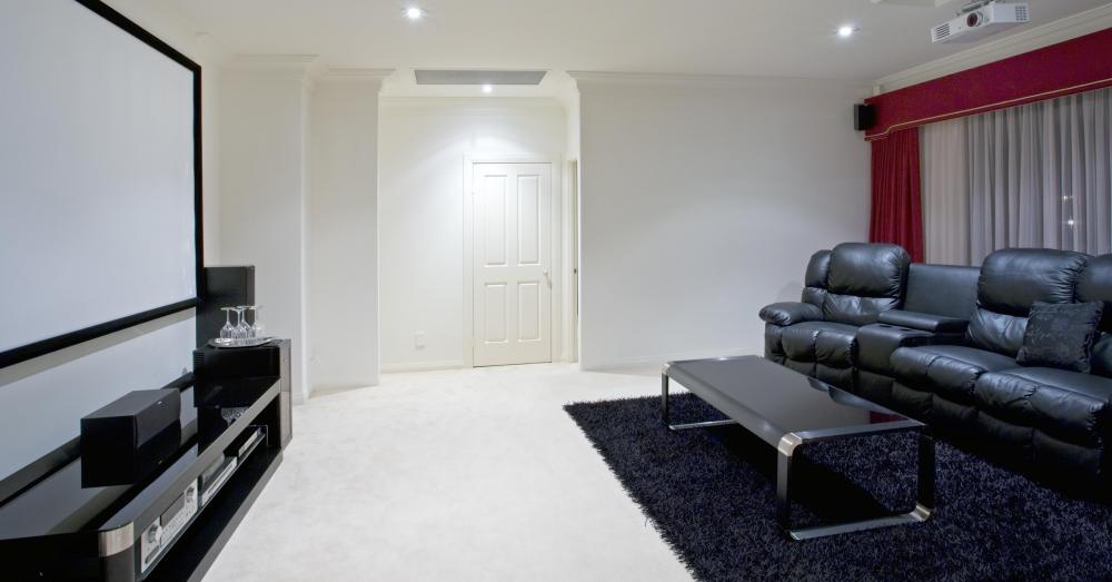 Acoustic foam can improve a home theater system by containing the sound within the room and by minimizing echoes.