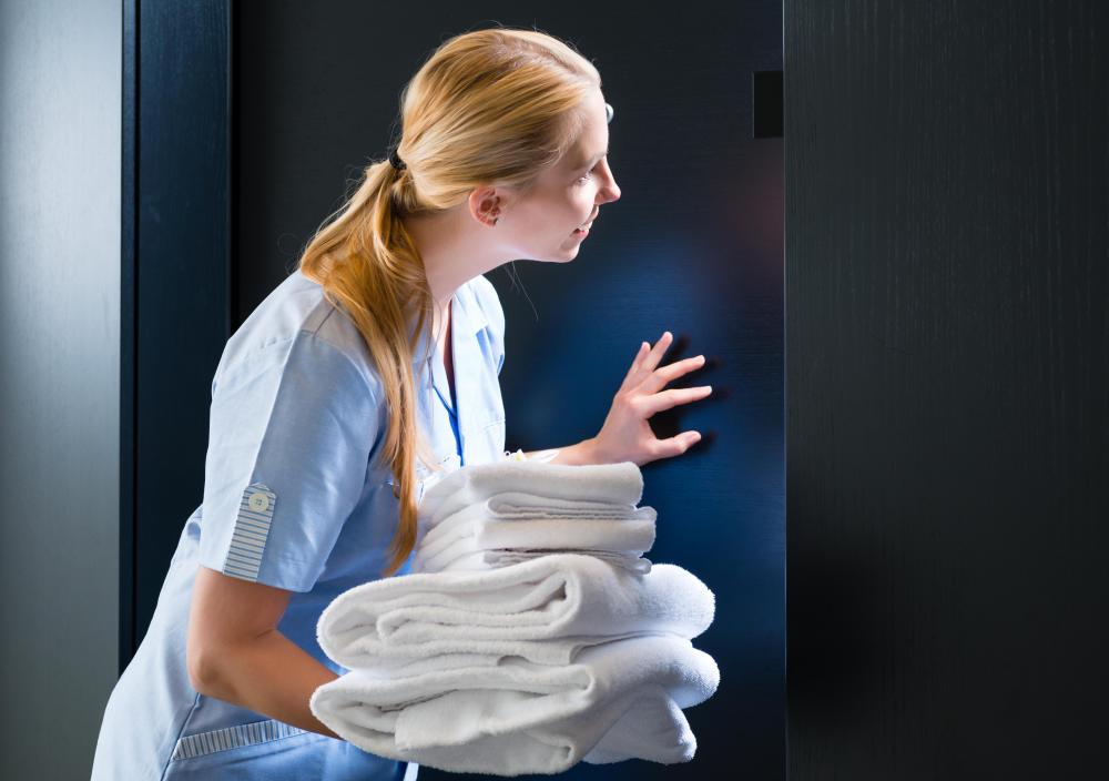 Hotel maids are given passkeys, or skeleton keys, to rooms.