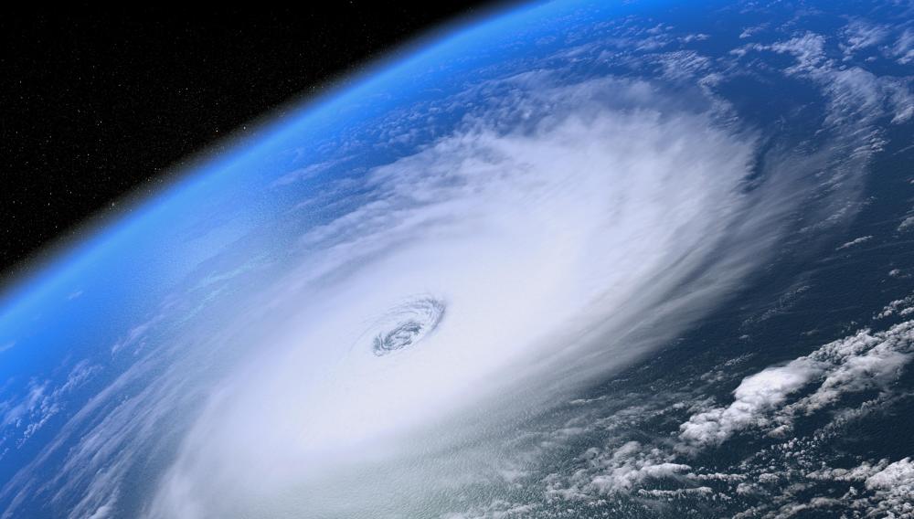 Hurricane Katrina's clearly defined "eye" was indicative of its tremendous power.