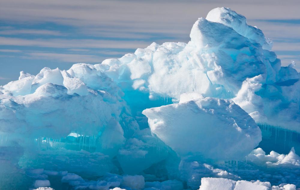 Glaciers flow away from continental divides.