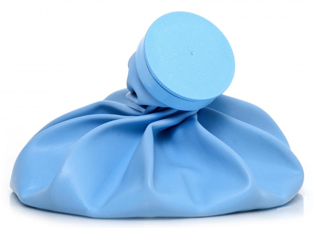 An ice pack can help with a heat rash.