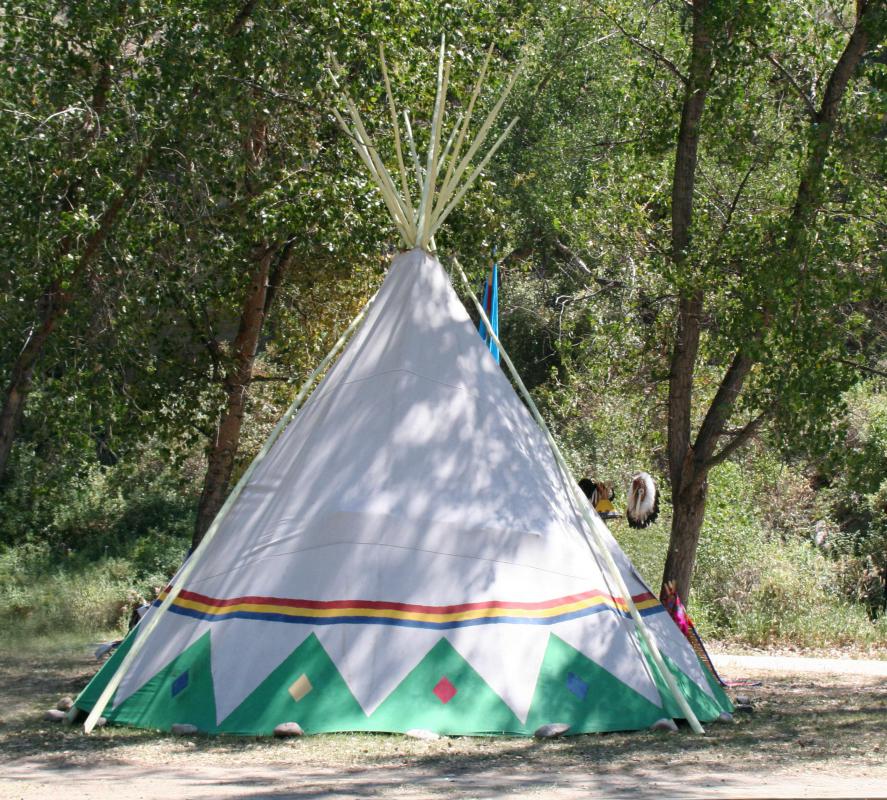 Women Kiowa Indians were responsible for tearing down and carrying the teepees if the tribe moved.