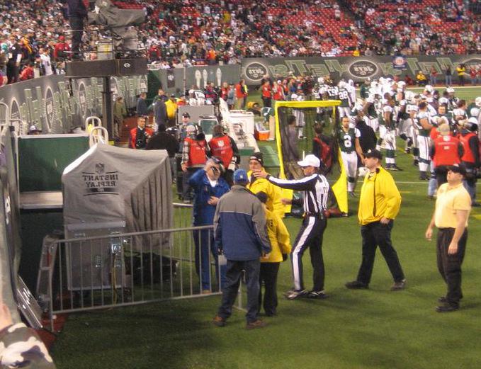 One method of instant replay involves a video official looking at recorded footage and using it to overturn the field official's decision if necessary.