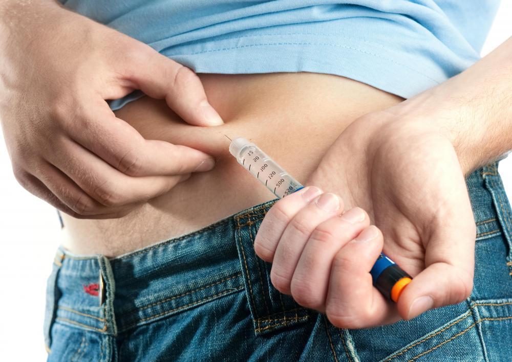Insulin used to treat diabetes can be produced using recombinant bacteria.