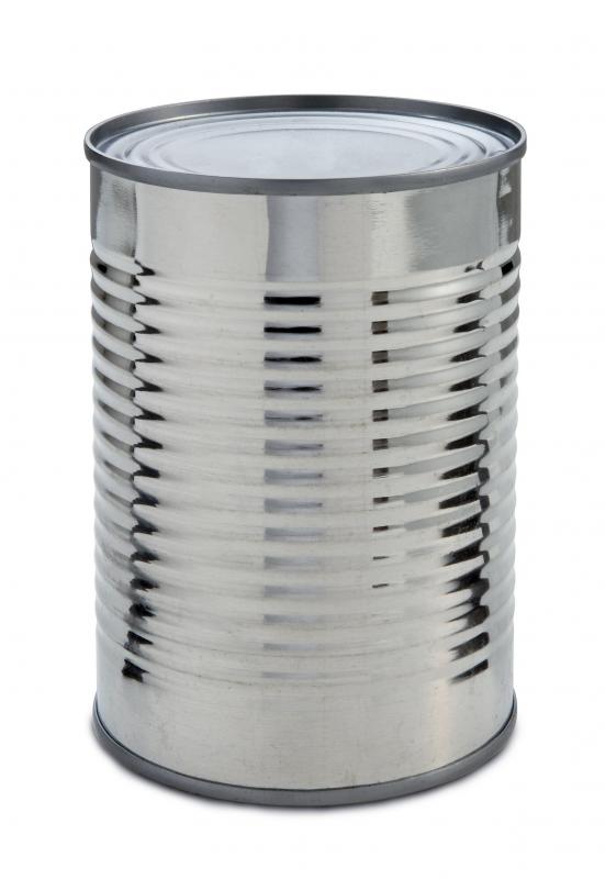 Aluminum cans are commonly processed at scrap metal facilities.