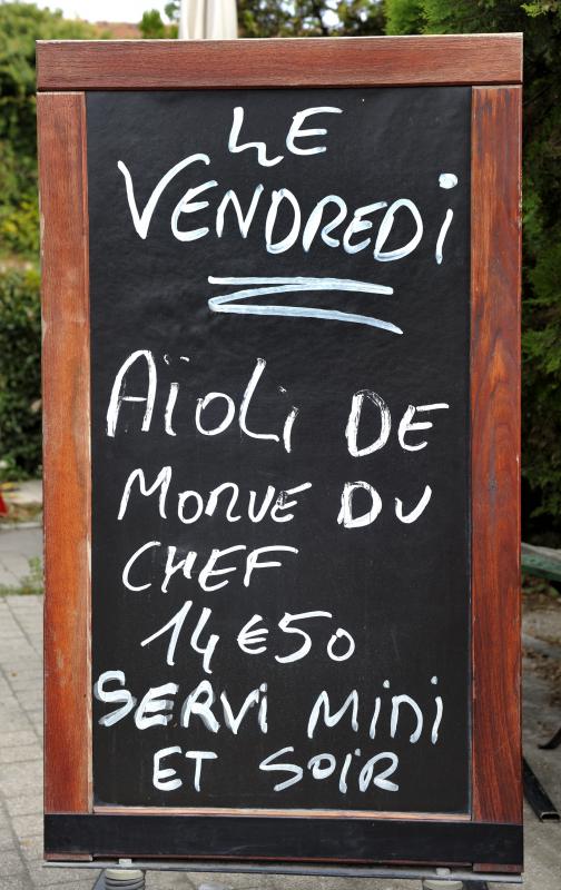 Sandwich boards can advertise daily specials.