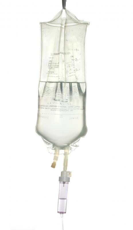 An intravenous drip.