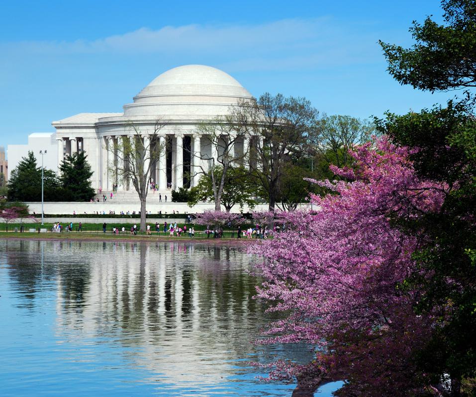 The Jefferson Memorial in Washington DC is an example of neoclassical architecture.